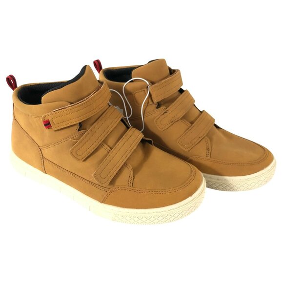 Cat & Jack Boys Arnold Casual Sneakers Beige Tan Hook & Loop Size 6 - Picture 1 of 4